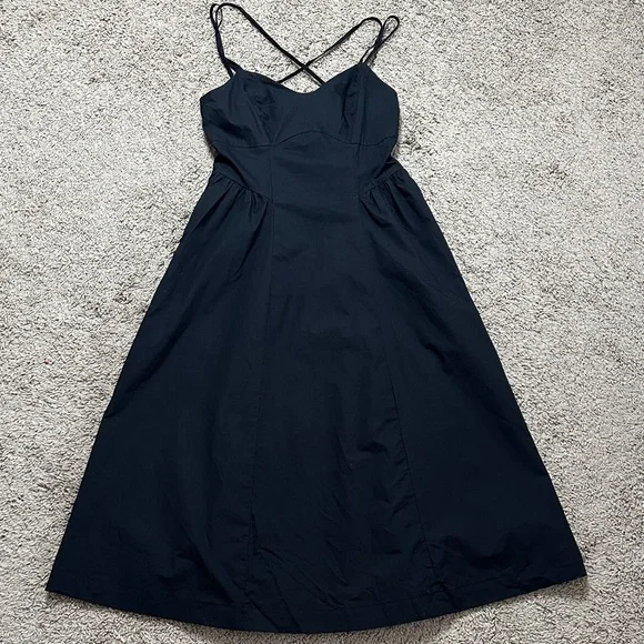 A New Day V-Neck Sleeveless Solid Cotton Dress - Picture 3 of 12